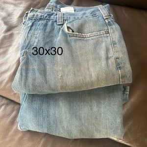 2 pair 30x30 mens carhartt WORK jeans